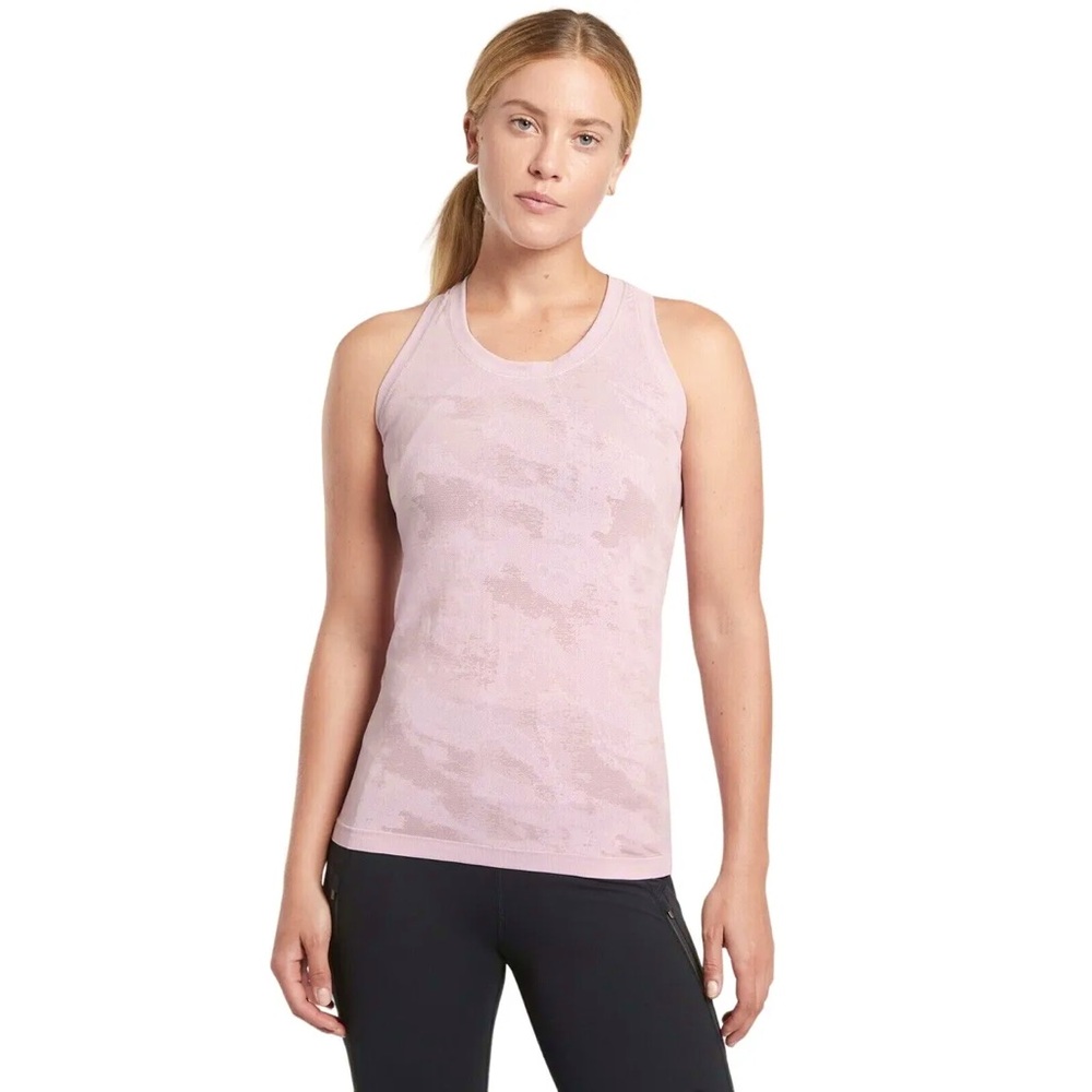 ATHLETA Momentum Racerback Seamless Camo Tank